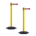 CCW Series WBB-200 Set of 2 Outdoor Safety Rubber Base Stanchion Retractable by Crowd+Control+Warehouse