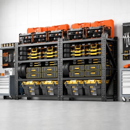Heavy Duty Metal Shelving Units, Garage Shelves & Storage System by BIZOEIRON