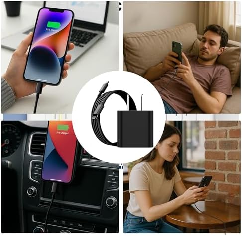 iPhone Charger Fast Charger,USB C Charger 4 Pack, 6FT Lightning Cable - Image 6