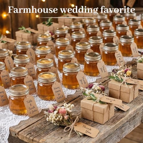 SALLYFASHION 100PCS Gift Tags with String Attached, Kraft Paper Hang Tags - Image 4