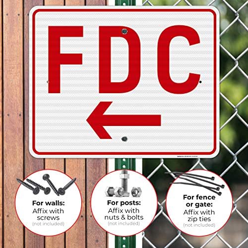 FDC Left Arrow Sign, - Image 4
