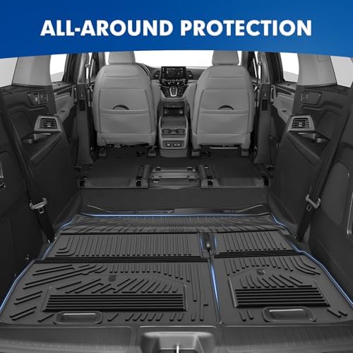 Mixsuper Cargo Liner for Honda Odyssey 2018-2024 2025 2026, All Weather Trunk Mat Backrest Mat TPE Back Seat Cover Protector for Odyssey Accessories - Image 4