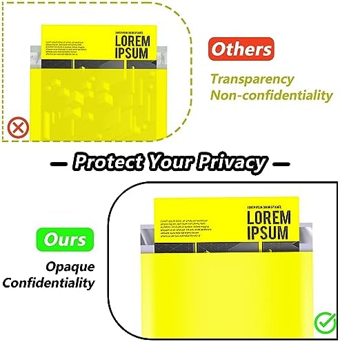 JinRuiKJ Thank You Poly Mailers 12x15.5 Inch, 50 PCS, Yellow - Image 5