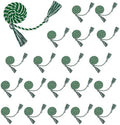 Honor Cords Green White 20 PCS Graduation Cords Kente Colors Honors Cord for Graduation Ropes Grad Accessories 67" Long Braided Cord for Party Decorations Bachelor Gown by FFNMU
