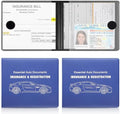 UYYE Car Registration and Insurance Card Holder, Vehicle Glove Box Car Organizer, Interior Car Accessories for Documents, Cards, License - 2 Pack by UYYE