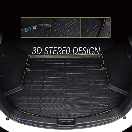 KELCSEECS Cargo Liner Custom for 2022 2023 2024 Hyundai Ioniq 5 （Not fit for 2025 Ioniq 5）& Ioniq 5 N 2025 Fit Cargo Mat Floor Mat Trunk Mat Hyundai Ioniq 5 All Weather Trunk Liner Black Accessories - Image 2