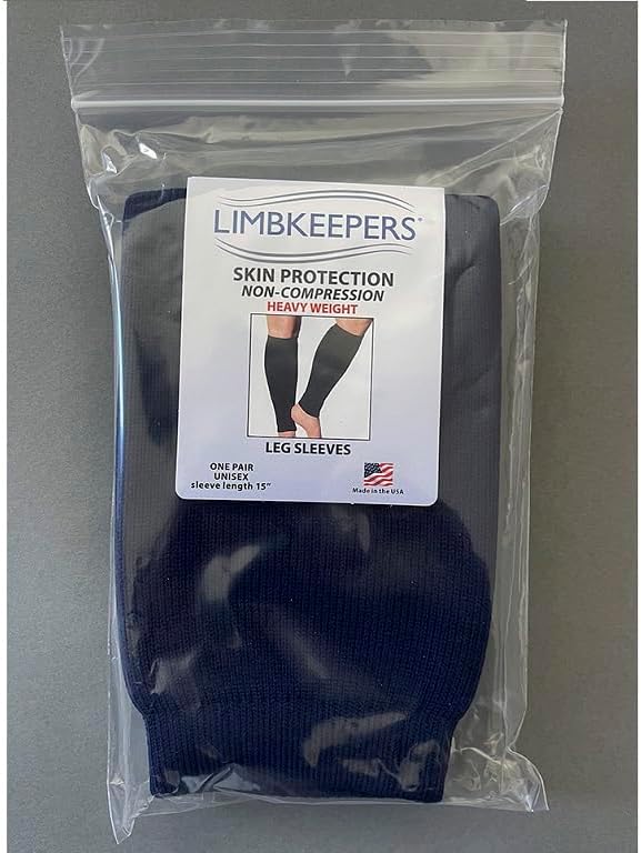 The Wright Stuff Limbkeepers Protective Leg Sleeves Help Prevent Thin Skin cuts, Bumps, and Bruises (Navy) - Image 2
