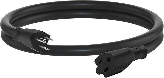 BN-LINK 3ft Outdoor Extension Cord, 12/3 SJTW Heavy Duty Power Cord, 3-Prong - Image 8