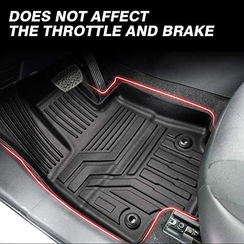 Powerty Floor Mats for 2019-2024 2025 Toyota RAV4 Accessories All Weather Floor Liner 3D TPO 1st & 2nd Row Floor Mat Heavy-Duty Floor Liners(FIT All Models) - Image 3