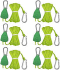 KOKKOYA 15ft Rope Ratchet Tie Downs Reflective Paracord Rollers 1/8in 6 Pcs by KOKKOYA
