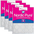 Nordic Pure 18x20x1 Tru Mini Pleat MERV 8 AC Furnace Air Filters 4 Pack by NordicPure