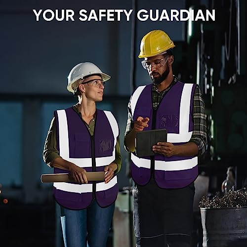 TICONN High Visibility Reflective Safety Vest for Men & Women, ANSI Class 2 - Image 6