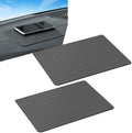 2 PCS Car Dashboard Anti-Slip Mat, 10.62" x 5.9" Grid Pattern High Temperature Resistant Washable Center Console Storage Mat, Double-Sided Self-Adhesive Accessories, for Most Cars (Black) by jokormo