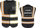 YOWESHOP High Reflective Visibility Safety Vest Custom Your Logo Safety Workwear by YOWESHOP