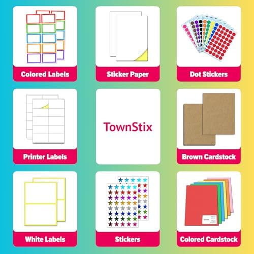 1000 Pieces, 2 x 1 inch - Colored Labels Stickers for Organizing, 8 Colors - Image 7