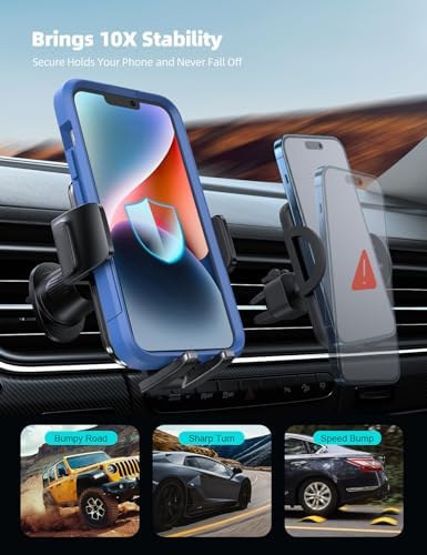 Lamicall 2026 Wider Clamp & Metal Hook Car Phone Holder Vent Accessories - Image 3