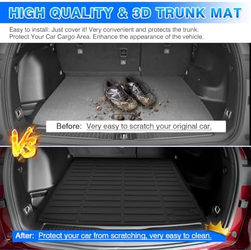 Cartist Custom Fit for Cargo Liner Jeep Cherokee 2014-2022 2023 All Weather Anti-Slip Rear Trunk Mat Waterproof TPE (NOT for Jeep Grand Cherokee) - Image 6