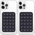 Anteel 2 Pack Silicone Suction Phone Case Mount, Non Slip Sticky Grip for Cellphone, Silicon Adhesive Suction Cup Mount, Strong Grip Holder for Selfies and Videos (Black) by Galundge