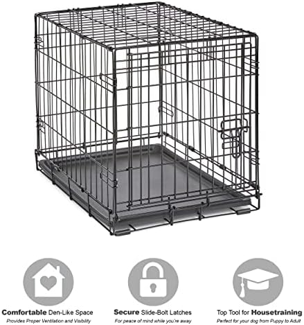 New World by Midwest 24-Inch Single Door Crate, for Small Breeds, 12-20 lbs - Image 3