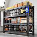Yizosh 48" W Metal Garage Storage Shelves,Heavy Duty Adjustable Steel Organization Shelving,Utility Rack Shelf,48" W x 24" D x 69" H for Basement,Warehouse,Industrial by Yizosh