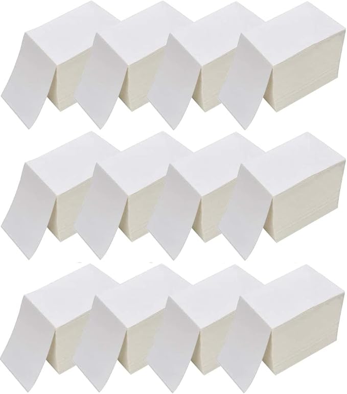 SJPACK 4 x 6 Thermal Shipping Labels, 12000 Fanfold Labels by SJPACK