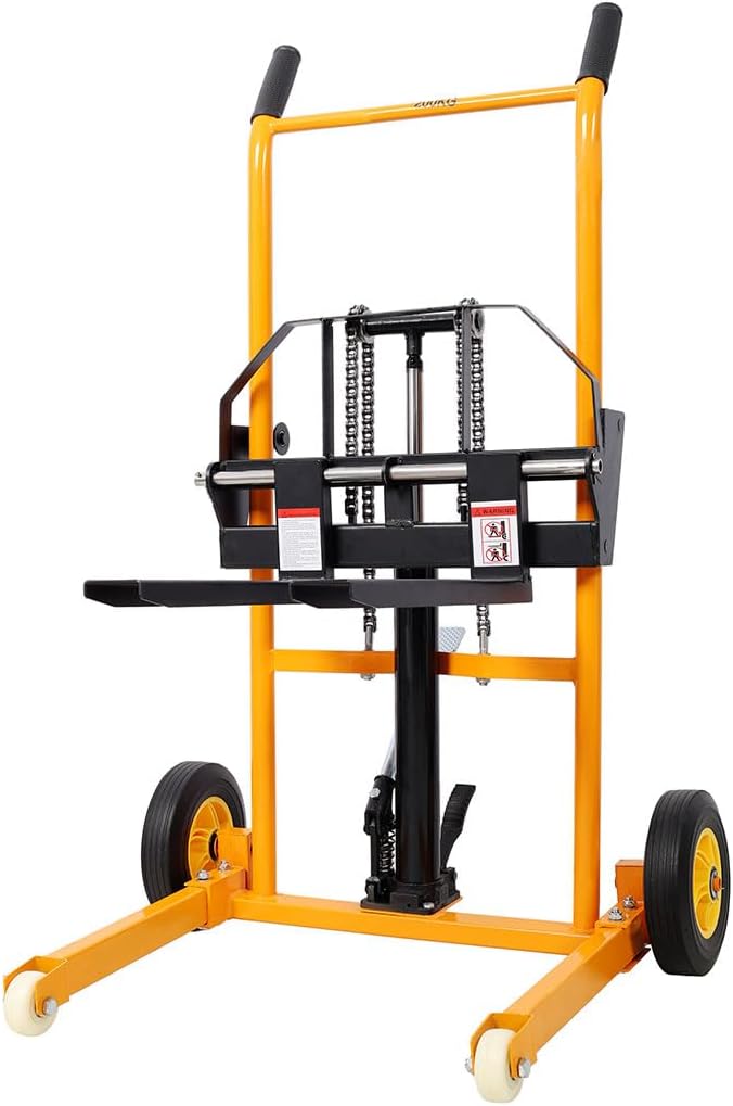 Manual Hydraulic Lift Stacker, 440 lb Capacity Pallet Jack Dolly - Image 5