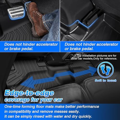 Cartist Ford Expedition max Floor Mats for 2025 2026 Expedition max (7 Seats) Accessories All-Weather Waterproof Car Floor Mats & Cargo Liner for Ford Expedition max 2025 2026 - Image 4