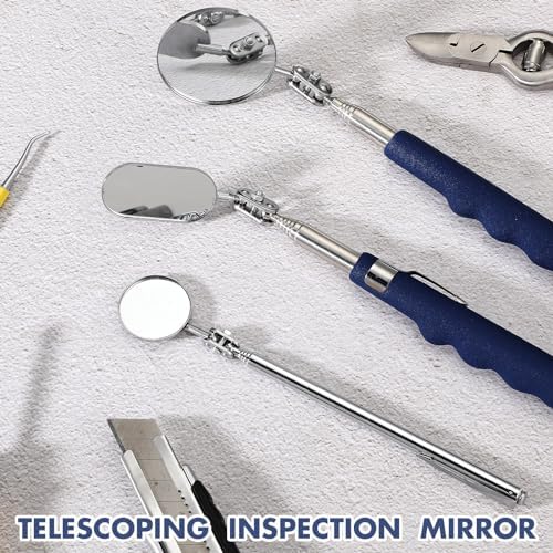 Copkim Telescoping Inspection Mirror Tool,50/25/30 Mm,Round,Oval,Round - Image 4