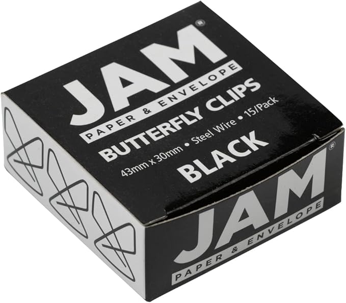 JAM PAPER Colorful Butterfly Clips - Image 6