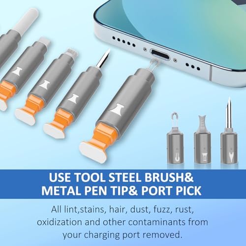 iPhone Cleaning Kit for Charging Port, Cleaner Kit for AirPod Phone, Grey - Image 3
