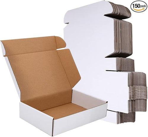150 Pack 9x6x2'' Small Shipping Boxes, Corrugated Cardboard Mailers by CH-BOX