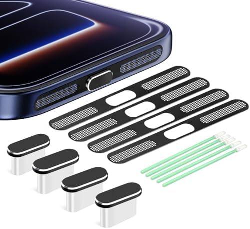 USB C Dust Plug,USB C Port Cover Type C Charging Port Plug Cover Speaker Dust Cover,Accessories for iPhone 18 Pro Max, 17 Pro Max by Goweewon