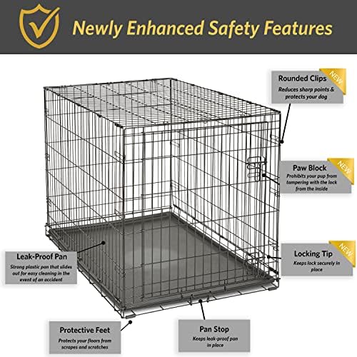 New World by Midwest 42-Inch Single Door Crate, for Large Breeds, 71-90 lbs - Image 4