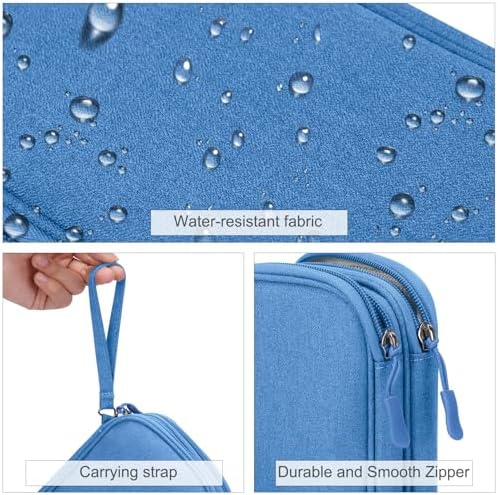 FYY Electronic Organizer, Travel Tech Pouch Bag, Medium, Cyan - Image 4