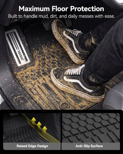 3W Floor Mats for Toyota Tacoma 2024-2026 Double Cab Automatic - Image 6
