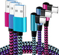 Teeind USB C Cable 6ft 3Pack, 90 Degree Right Angle Nylon Braided Cord by Teeind
