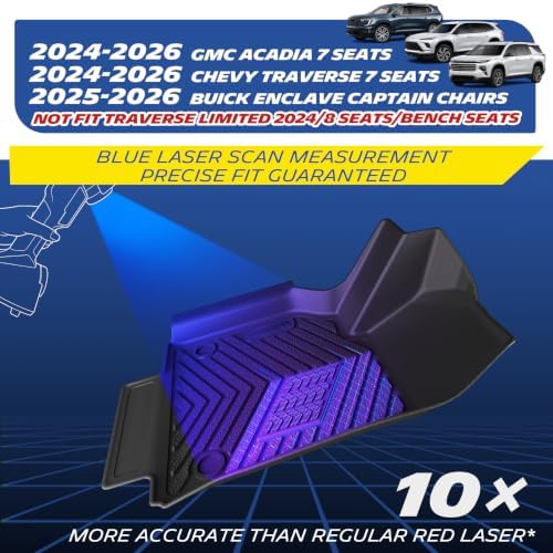 Michelin Vehicle Mats for 2024-2026 Chevy Traverse 9 Piece - Image 4