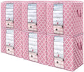 Storage Bags 6 Pack 100L Clothes Organization and Storage Containers by WiseLife
