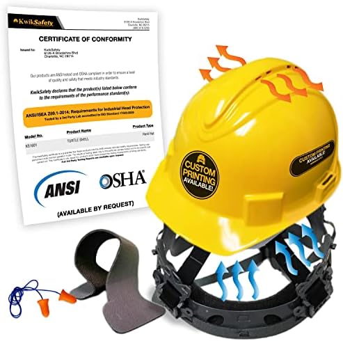 KwikSafety - Charlotte, NC - Hard Hats [Full Brim, Cap Style, Climbing Style] Type 1, Class C ANSI OSHA by KwikSafety
