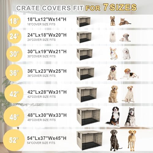 Explore Land Dog Crate Cover, 42 inches, Light Tan - Image 2