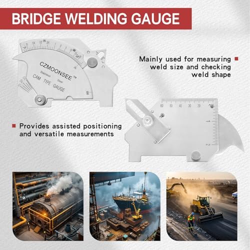 MG-8 Cam-Type Fillet Weld Gauge Stainless Steel Bridge cam Welding Inspection Ruler - Image 6