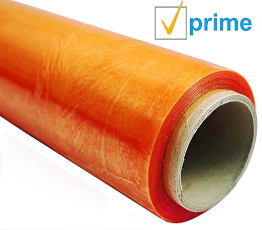APQ 4 Rolls of Blown Hand Stretch Film 18" x 1500'. Orange Hand Stretch Wrap - Image 5
