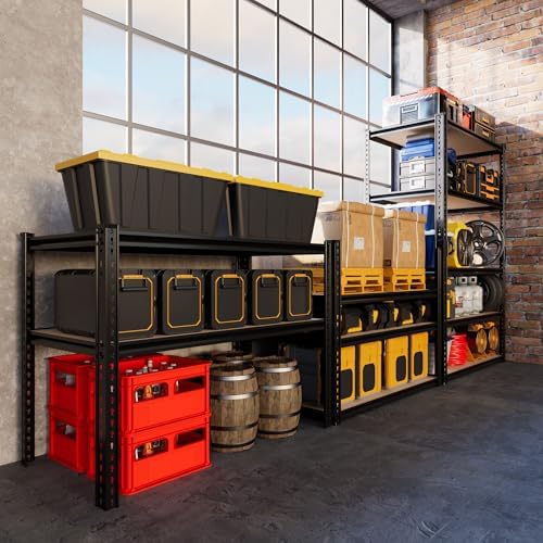 2025LBS Heavy Duty Garage Shelving 5-Tier Garage Storage Shelves - Image 2