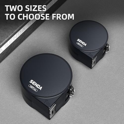 SENDA Tape Measure 16FT/5M, Compact Mini Measuring Tape, Black and White Faceted Ruler Tape, Easy-to-Read Metric/Inch Measurements for Home, Office & DIY Crafts Use(16Ft) - Image 7