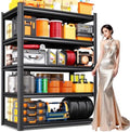 5-Tier Heavy Duty Metal Garage Shelving 71.2" Hx46 Wx20 D by CreatingaComfortableLiving