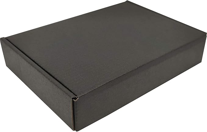 Small Black Shipping Boxes for Small Business Pack of 25-8x5.5x1.6 inches - Image 5