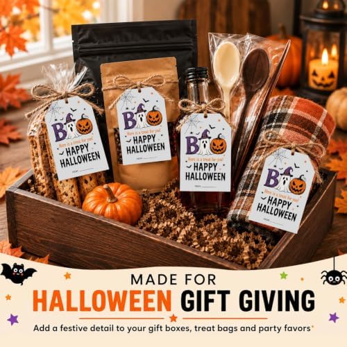 Halloween Gifts Tags, Happy Halloween Tags for Goodie Bags with Twine - Image 7