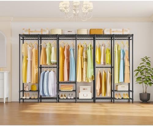 VIPEK V60 Extra Large Portable Garment Rack for Bedroom, Black - Image 5