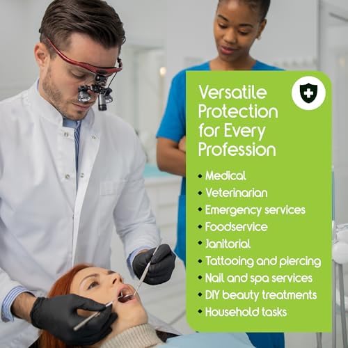 Inspire Black Nitrile Gloves | THE ORIGINAL Quality Black Gloves Disposable Latex Free | 4.5 Medical examination - Image 4