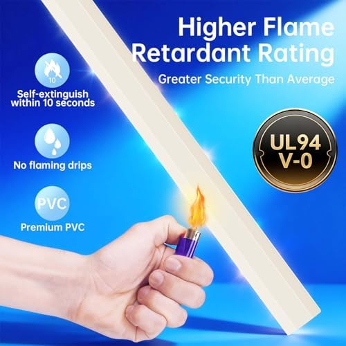 Delamu Beige Cord Hider, 85in Cord Covers for 3-4 Wires on Wall, Beige Cable Hider Cable Management, Easy Set up Wire Hiders Wire Covers for Cords on Wall, TV Cables Cover Concealer, 6X W1.18 H0.67in - Image 5